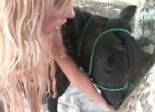 Pony fucked her wide-opened hole with love